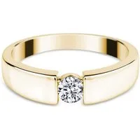 Adam & Eve Verlobungsring Brillantring 585/- Gelbgold - Weißgold 0,10 ct. / 0,15 ct. / 0,25 ct. (Diamantring mit Brilliantschliff), inklusive Echtheitszertifikat - Gravur möglich