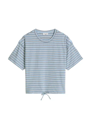 Marc OPolo DENIM - Streifen-T-Shirt relaxed Light Blue - Gr. - XS