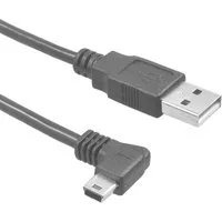 Bolwins J23 USB 2.0 A zu Mini USB Kabel Adapter 50cm für Dashcam GPS Navi mp3 USB-Kabel, USB 2.0 Typ A Stecker, Mini USB 5 Pin Stecker rechts abgewinkelt, Keine Kupplung, Kabel mit festen Steckern (50 cm), 90° Winkelstecker, platzsparend, flexibel, i