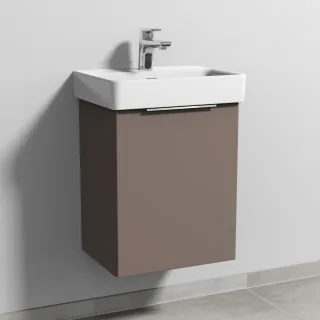 Sanipa 3way Waschtischunterbau zu Laufen Pro S Waschtisch mit 1 Tür, Taupe-Matt UP7841T