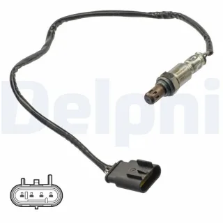 Delphi Lambdasonde nach Katalysator Fiat 500 Panda Lancia Ypsilon