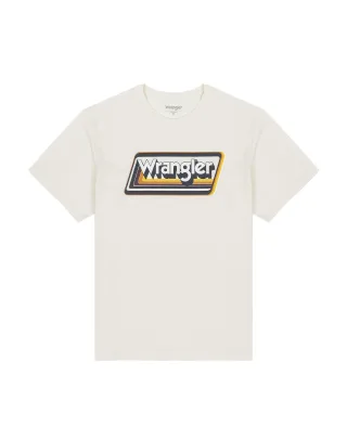 Wrangler - graphic t-shirt getragenes weiss