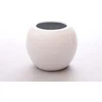 Elegant Einrichten Pflanzkübel Elegant Einrichten Pflanzkübel Fiberglas Ball D40xH32cm Hochglanz-Weiß (1 St)