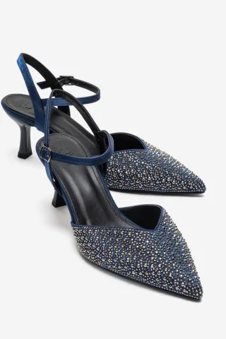 Vilka Verzierte Slingback Kitten-Heel-Pumps