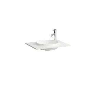 LAUFEN Möbel-Waschtisch Slim 577x445 Marbond weiß, H8140730001141 H8140730001141