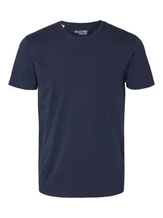 SELECTED MEN - SLMNEWPIMA SS O-NECK TEE NOOS Navy Blazer - Gr. - M