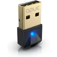 Aplic BT USB Stick Nano, BT5.0 Adapter / Dongle, Empfänger & Sender Bluetooth-Adapter, Plug & Play, für PC Laptop Desktop, kompatibel mit Windows 11/10/8.1/7