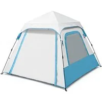 Diyarts Kuppelzelt Campingzelt 1-2 oder 3-5Personen, Personen: 2 (Einzelzelt, Zelt mit Gestänge, Tragetasche, Heringen, Seilen, Anleitung), Zelt 2 Personen oder 3-4 Personen, wasserdicht, schnell aufbaubar