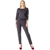 Bellivalini Jumpsuit Damen Hosenanzug mit Bindegürtel Freizeitanzug BLV50-212 (1-tlg)