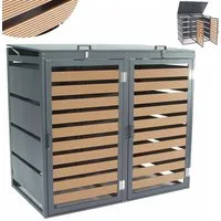 Apex Mülltonnenbox Mülltonnenbox Mülltonnenverkleidung WPC Holzdielen 2er 240L 57090 (1 St)
