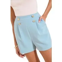 LIPSY Shorts Lipsy Tailored Fit Shorts mit Marine-Knöpfe (1-tlg)