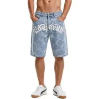 Ed Hardy Jeansshorts Short Ed Hardy Gothic Cobweb Spinnweben-Grafik-Druck