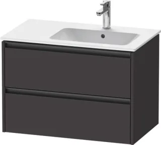 Duravit Ketho.2 Waschtischunterbau wandhängend Graphit Supermatt 810x480x549 mm - K25268080800000 K25268080800000