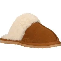 WHISTLER Carini W Leather Warm Slipper Hausschuh Pantoffel,Clog,Mule,Flats mit Fellkragen
