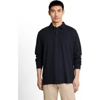 TOM TAILOR Langarm-Poloshirt mit Polokragen und Knopfleiste