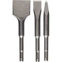 PRO SDS plus-4C Kurzmeißel-Satz, 3-teilig, Meißel-Satz 140mm Länge