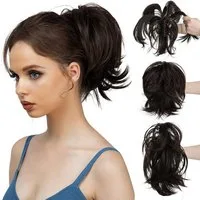 Zaewry Haarspange kurzes Pferdeschwanz-Brötchen, Haarschmuck einfach Scrunchie