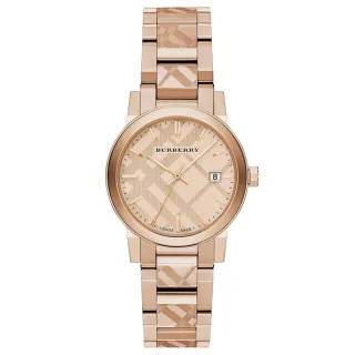 Burberry BU9146 The City Gravierte Check Unisex Uhr