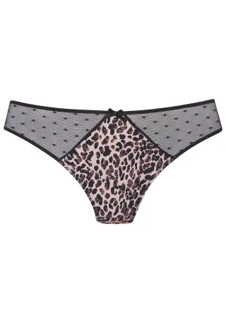 LASCANA - NUANCE String leo-black - Gr. - 38