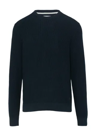 s.Oliver Red Label - Strickpullover mit Musterstruktur blau - Gr. - XXL