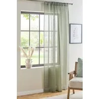 Next Gardine Transparente Voile-Bahnenvorhänge mit Schlaufen (1 St), Stangendurchzug, transparent