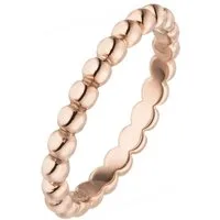 JOBO Fingerring Kugel, 925 Silber roségold vergoldet