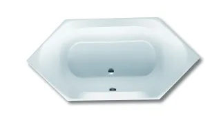 Hoesch Badewanne Spectra 6-Eck 1800x800 Weiss 3656.010