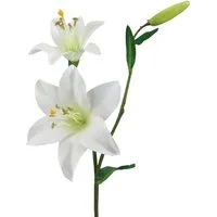 Kunstblume Kunstblume LILIE 60cm. Mit 2 Lilien Blüten und Knospe., Gasper, Höhe 60.00 cm