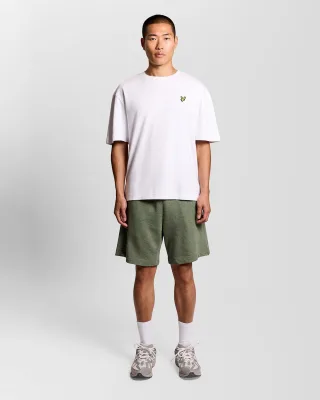 Baumwoll-Marl Sweatshorts