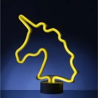 SATISFIRE LED Dekolicht LED NEON Figur Einhorn Neonlicht Schild Leuchtfigur USB 30cm warmweiß, LED Classic, warmweiß (2100K bis 3000K)