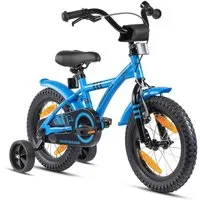 PROMETHEUS BICYCLES Kinderfahrrad HAWK 14 Zoll ab 4 Jahre, 1 Gang, Junge Mädchen Fahrrad Kinder mit Rücktrittbremse Stützräder