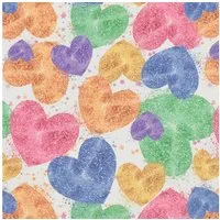 Star Geschenkpapier, Geschenkpapier mit Herzen Motiv 70cm x 2m Rolle Bunt