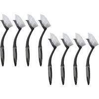 VonBueren Reinigungsbürsten-Set Spülbürsten für Küche, Haushalt Kunststoff mit Schabekante 29 x 6 cm, Geschirr, Töpfe und Pfannen, Gläser, Küchenutensilien, Armaturen, Spüle, Fliesen, (8-tlg), vielseitig nutzbar, mit Schabekante, spülmaschinengeeigne