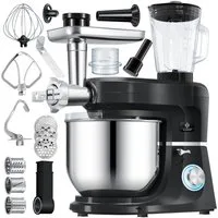 KESSER Küchenmaschine, Universal Küchenmaschine K-KM 3000 mit Fleischwolf Knetmaschine 5,5L