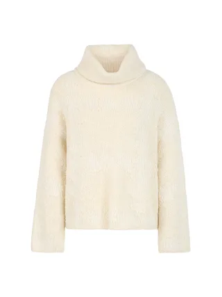 Marc Cain Collections - Rollkragenpullover Knitted in Germany off-white - Gr. - 40