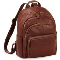 STILORD Cityrucksack "Bea" Lederrucksack Damen Echtleder Elegant Cityrucksack mittelgroß