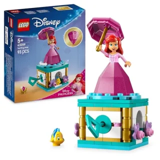 LEGO ? Disney Princess Arielle - Spielzeug mit Minifigur - Fabius Figur sowie Zubehör wie Diamant & Schlüssel ? Kreatives Prinzessinin Spielset - Geburtstagsgeschenk für Mädchen ab 5 Jahren ? 43259
