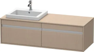 Duravit Ketho Konsolenwaschtischunterbau wandhängend Leinen Matt 1400x550x426 mm - KT6797L7575 KT6797L7575