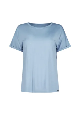 SKINY - Skiny Damen Shirt kurzarm Night In Mix & Match faded denimblue - Gr. - 42