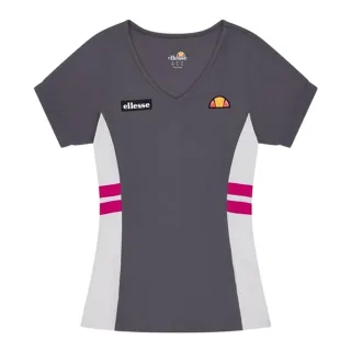 Ellesse - "Lowery" T-Shirt für Damen, V-Ausschnitt (Dunkelgrau)