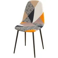 Rosnek Stuhlhusse Bedruckt, Stretch, Floral Geometrische, für Bankett Esszimmer Deko, Schalenstuhl Abdeckungen