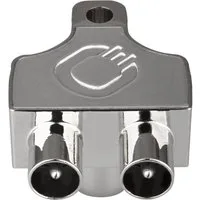 OEHLBACH Antenna SP 12 Antennenverteiler 1:2 Audio- & Video-Adapter zu 2 x Antennenstecker männlich, Vollmetall