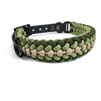 Tierluxe Hunde-Halsband Foxy, Paracord, Biothane, Metall, Handgemacht