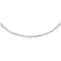 Made by Nami Perlenkette Damen Halskette bunt mit Perlen verstellbar Wasserfester Schmuck, aus Perlen – farbenfroh – mit Verlängerung – sommerlich