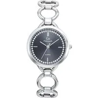 Girl Only Quarzuhr Girl Only GO Damen Armbanduhr, (Analoguhr), Damenuhr GO silber, klein (ca. 30mm) Metallarmband, Fashion-Style