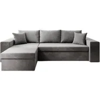 Luxusbetten24 Schlafsofa Designer Sofa Denver, mit Stauraum und Schlaffunktion