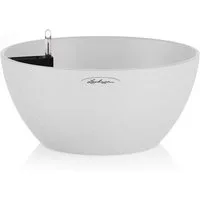 Lechuza® Pflanzschale Pflanzschale Cubeto Stone 30 quarzweiß (Komplettset)