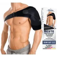 BLACKROX Schulterbandage [Vergleichssieger 2025] Damen & Herren, One Size, Schulterstütze