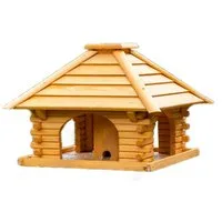 DSH DEKO SHOP HANNUSCH Vogelhaus massives Futterhaus/Vogelhaus +++imprägniert+++ V20