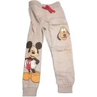Disney Jogginghose Mickey Mouse & Pluto Freizeithose für Kinder, Graue Jogginghose